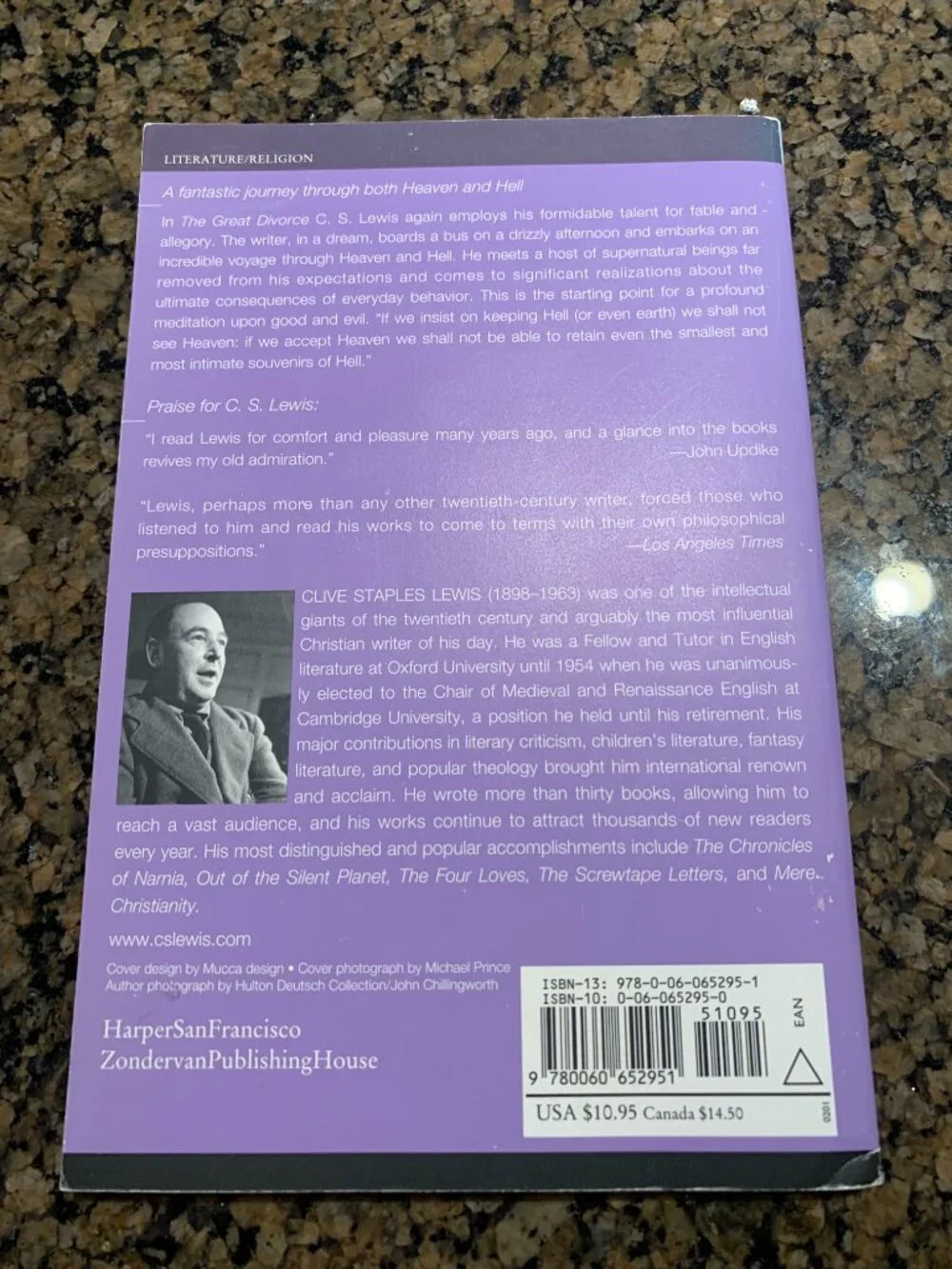 The Great Divorce C. S. Lewis Paperback Book
